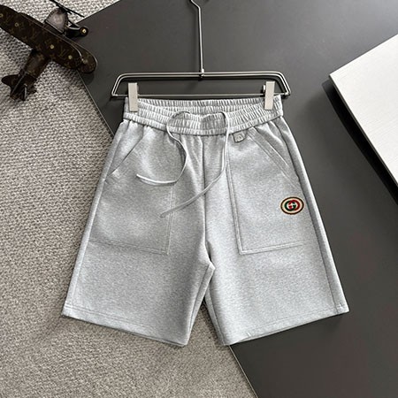 GUCCIショーツ 2025新作 ブランドリラックスパンツ GUCCI風ハイエンドアイテム イタリア製技術 ストレッチウエスト快適穿き ダブルステッチ精巧仕様 特注高級素材 抜群通気性 ブランドデザイン再現 ゆったりシルエット 春夏必須ファッションアイテム S-XXL全サイズ コスパ良きGUCCIスタイル