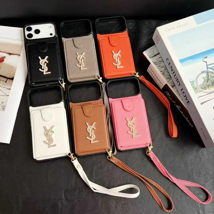 サンローラン iPhone17 ケース レザー 