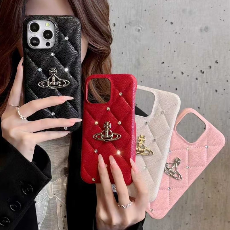 ヴィヴィアン iphone air ケース かわいい iphone17pro/17promax ケース ブランド 女子 iphone16/16pro ケース ストーン デコ ビビアン ウエスト ウッド スマホ ケース