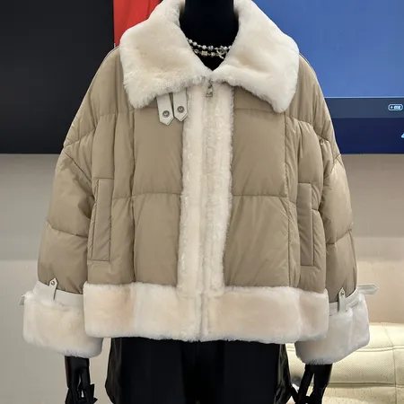 美品 ロエベ ダウンジャケット ホワイト