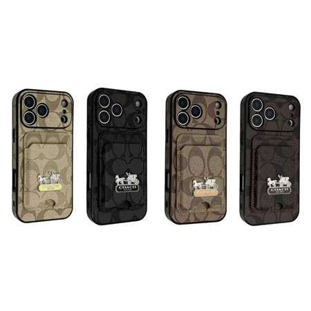 コーチiphone17携帯ケース MagSafe対応 カードケース