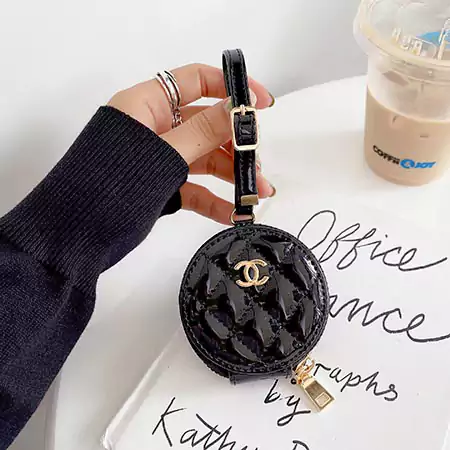 CHANEL AirPods 4/3/2ファスナーケース 革製 レディース丸型 イヤホンケース 7色 スタイル ハイブランド シャネルマークエアーポッズ 4/3/2 proカバー 軽量 携帯便利