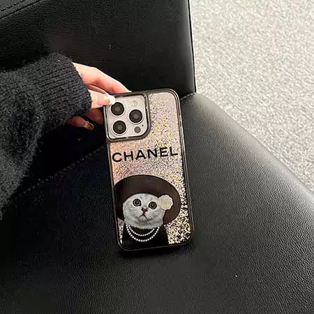 シャネルchanel iPhone ケース 16 プラス 流砂 キラキラ
