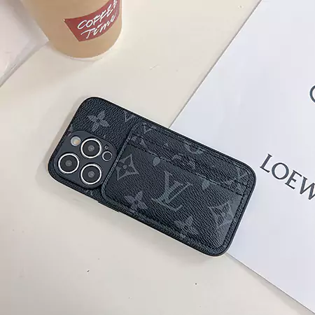 ルイヴィトンアイフォーン16ケース バーバリー iphone 16 16pro ケース 背面にカード入れ付き