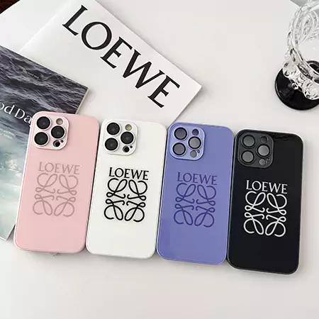 ハイブランドロエベ iphone16ケース背面 強化ガラス