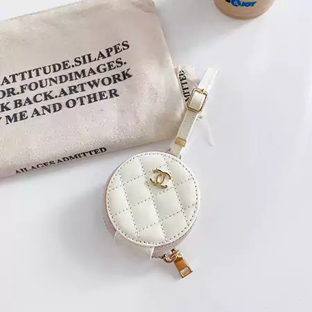 CHANEL AirPods 4/3/2ファスナーケース 革製 レディース丸型 イヤホンケース 7色 スタイル ハイブランド シャネルマークエアーポッズ 4/3/2 proカバー 軽量 携帯便利