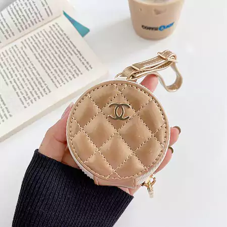 CHANEL AirPods 4/3/2ファスナーケース 革製 レディース丸型 イヤホンケース 7色 スタイル ハイブランド シャネルマークエアーポッズ 4/3/2 proカバー 軽量 携帯便利