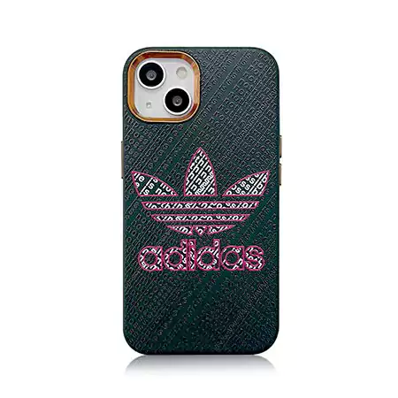 クローバーパターンアイホン  ケース16 pro max adidas風