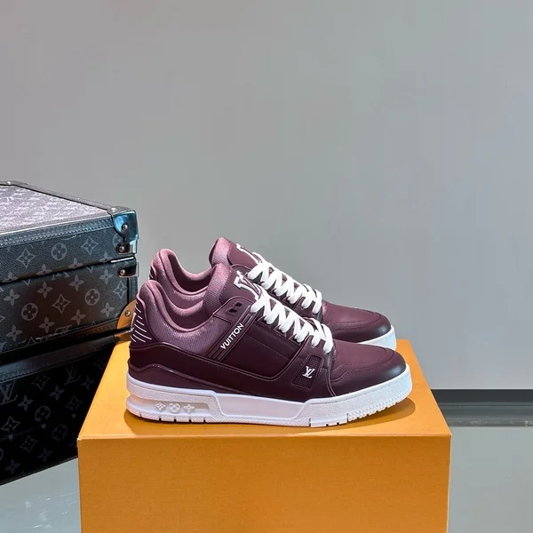ルイヴィトン スニーカー ボルドー