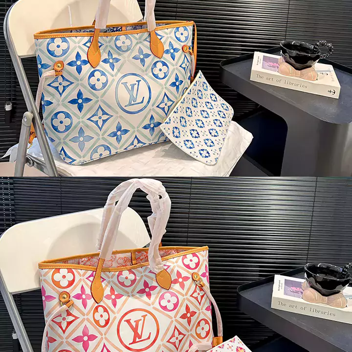 ブランド LV バッグ ルイヴィトン ネヴァーフル MM トートバッグ モノグラムコーラル レザー ブランド バッグ LV  大容量 LV 肩掛けバッグ 人気 海外販売