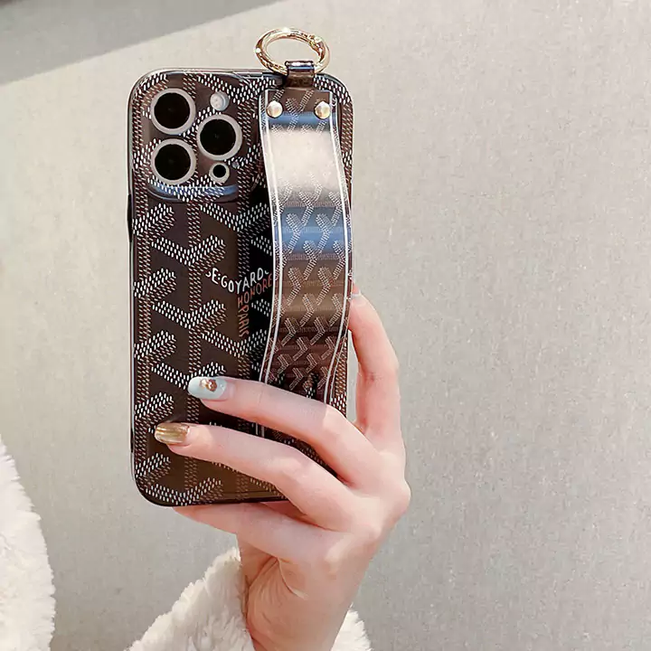 goyard 手首ストラップ付き iPhone 15 スマホケース ゴヤールiphone 16 スマホケースブランド柄 ゴヤール iPhone 14ケース Goyard 高品質 iPhone 14 プロマックス 携帯ケース