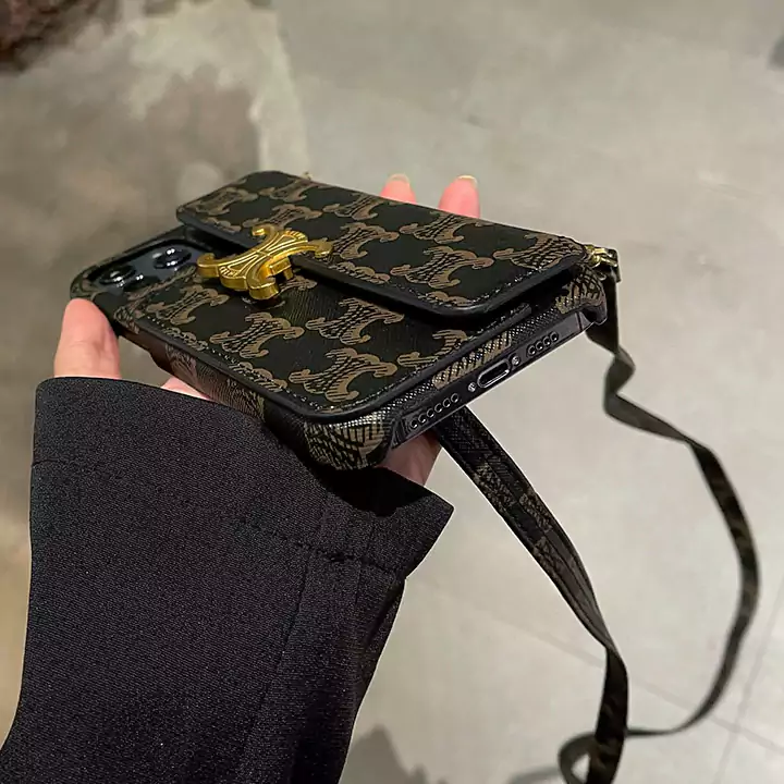 celine iphone  15 pro ショルダー ケース