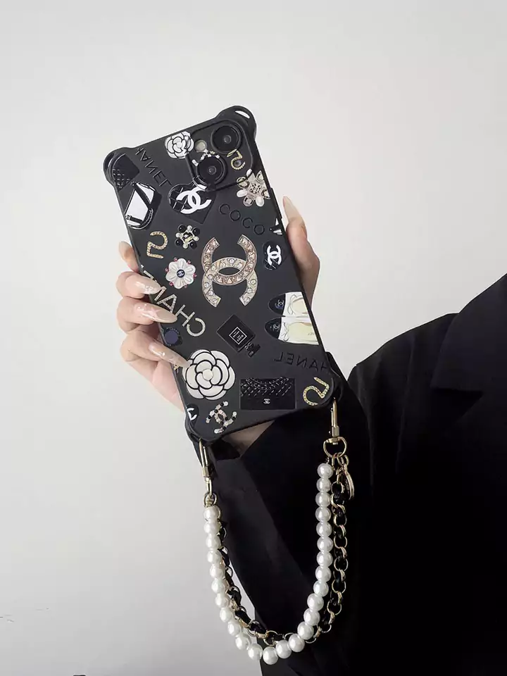 高级 チェーン 付き シャネル iphone 16 15 14 ケース 