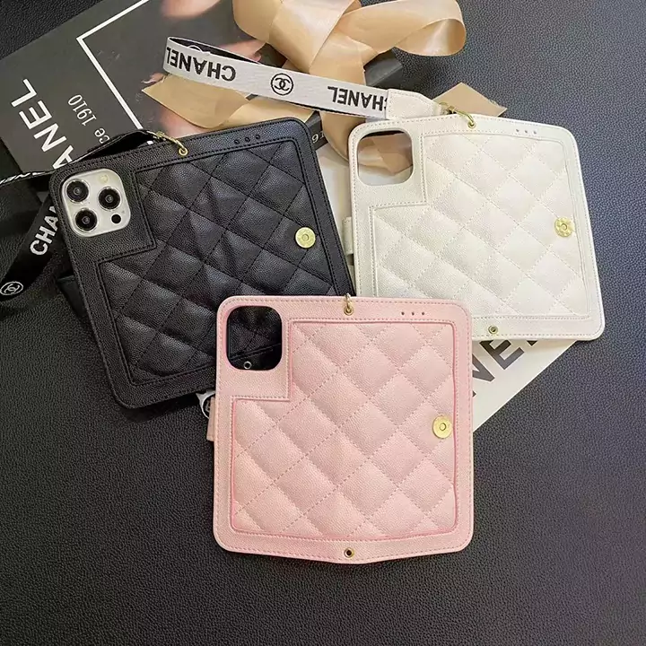 高级 ブランド chanel シャネル iphone ケース 16 plus 16 pro 15 pro 14 pro 13 12 11 pro 携帯 ケース 女子 新作 流行り 可愛い ファッション ストラップ 付き 手帳 型 ピンク ホワイト 革 安い 販売 