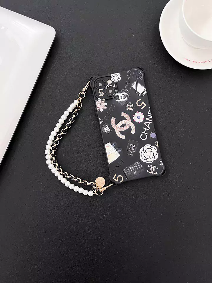 高级 チェーン 付き シャネル iphone 16 15 14 ケース 
