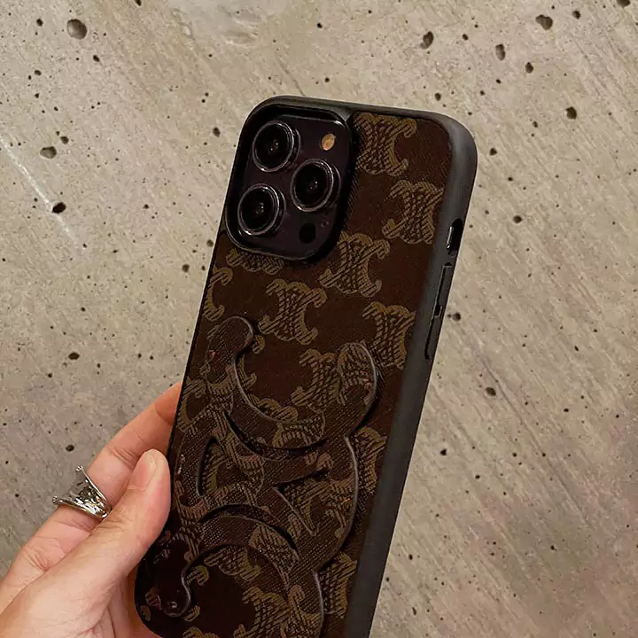 celine  スマホケース アイフォン 14 カード収納