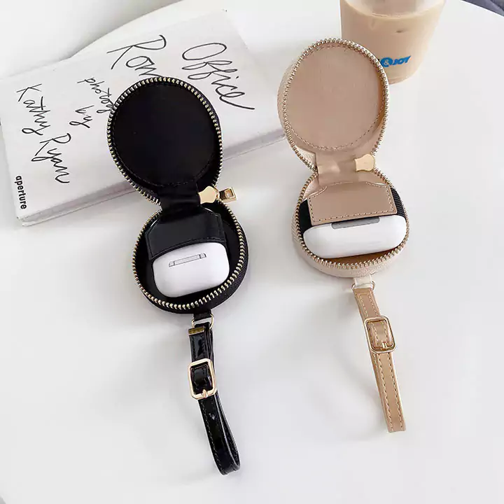 CHANEL AirPods 4/3/2ファスナーケース 革製 レディース丸型 イヤホンケース 7色 スタイル ハイブランド シャネルマークエアーポッズ 4/3/2 proカバー 軽量 携帯便利