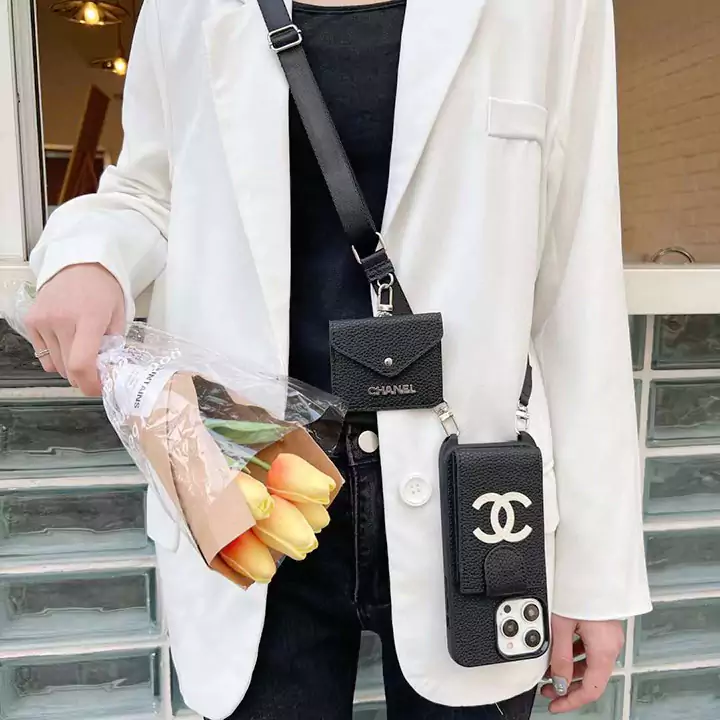 chanel iphone16 plusケース ネックストラップ