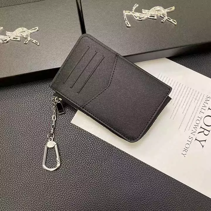 小銭入れ ボタン＆ファスナー式YSL