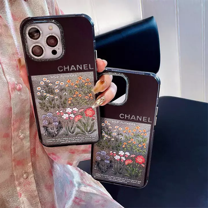 シャネルiphone15ケースグリッター