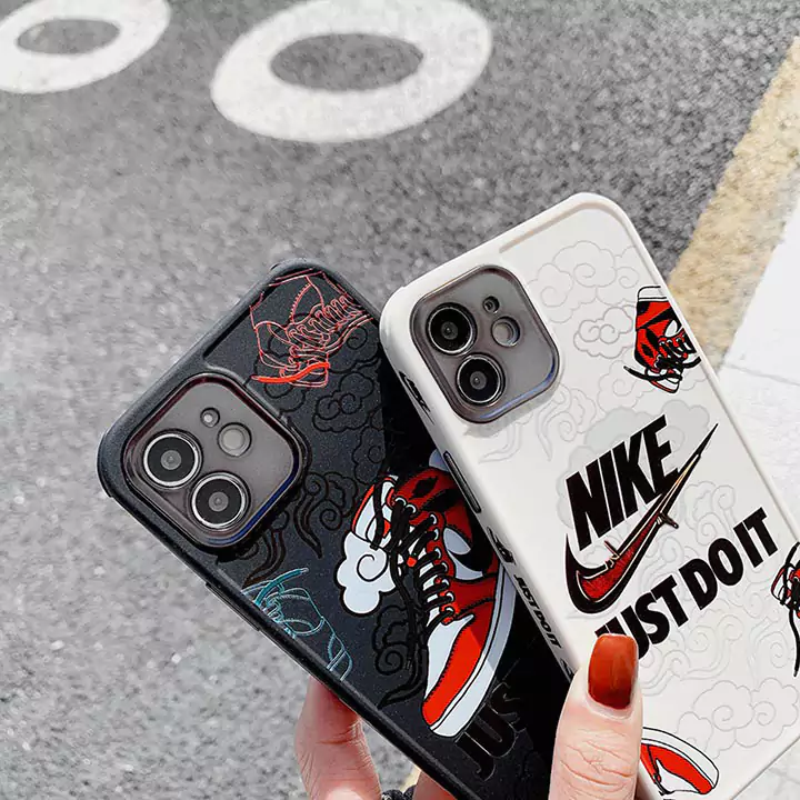 ブランド ナイキ iphone 16 15 14 ケース シリコン 花柄 
