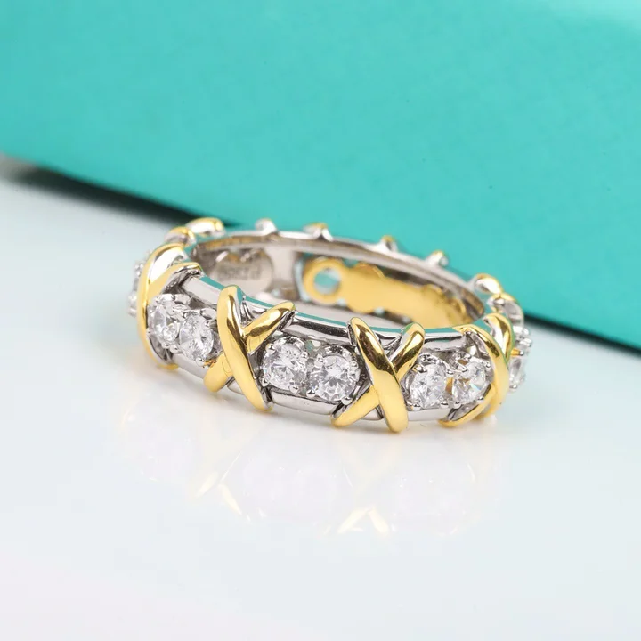 TIFFANY&Co.ティファニー ジャン シュランバージェ 16ストーン ダイヤモンド リング・指輪 レディースおしゃれ