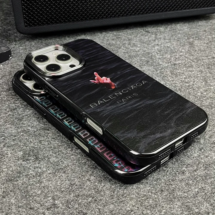balenciaga iphone16カバー 金属質感