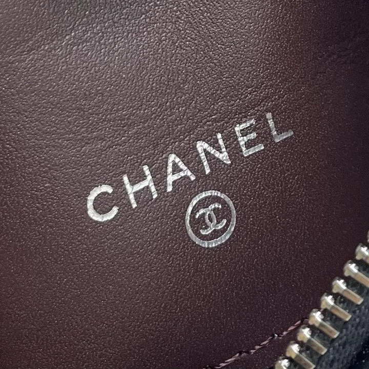 シャネル コインケース ポーチ キーリング付き キャビアスキンスモールCHANELココマーク ミニ財布 小銭入れ 高級感 ブラック おしゃれ プレゼント