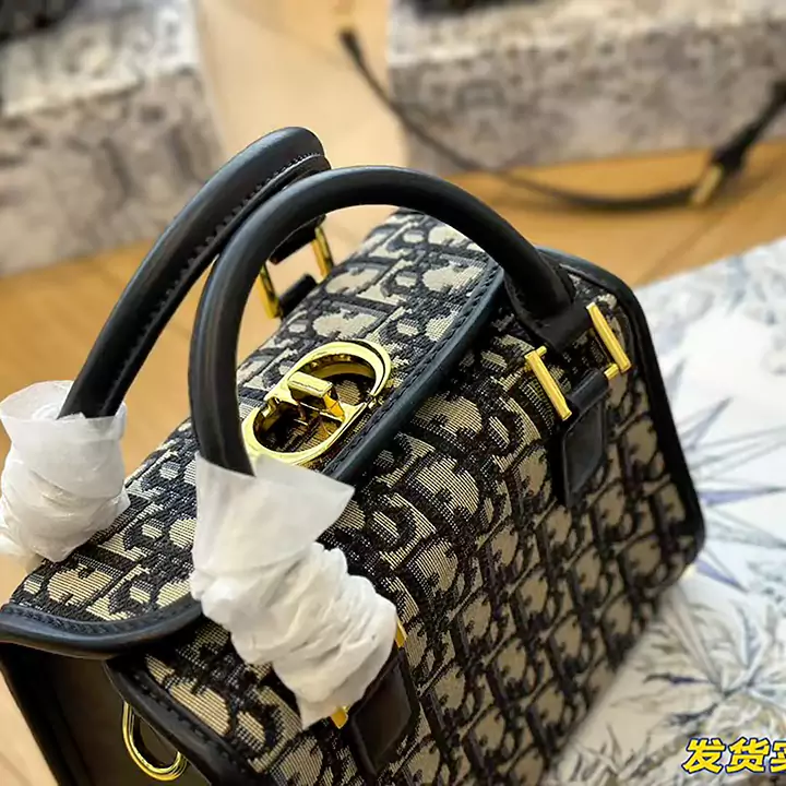 ディオールトロッター ミニボストンバッグ スモール エレガントで大容量Dior キャンバス ネイビー ゴールド 金具 ミニトートバッグ レディース