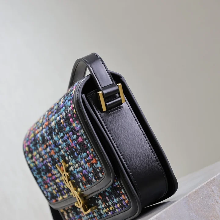 YSL ショルダーバッグ ツイード カラフル