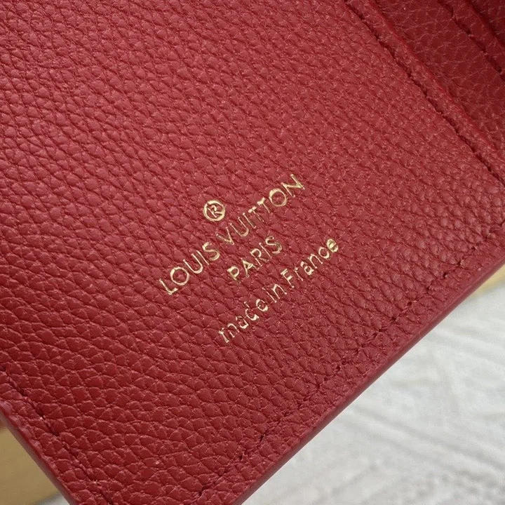 ハイブランドルイヴィトン エンボス加工 ファッション LV 財布 多機能 ミニ財布 レッド  M60235 スーパーコピー