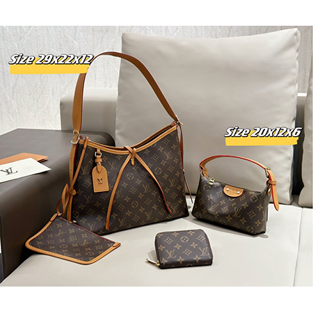 LV風3in1マルチショルダーバッグセット！ モノグラムデザインと高品質合成皮革を使用した、軽奢華なアイテム。日常使いから特別な日まで、1つで様々なスタイルに対応。この機会に、お手頃価格でトレンドのLV風バッグを手に入れよう！