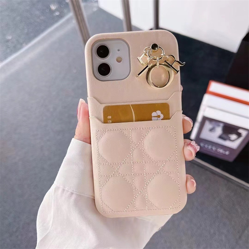 レディ ディオール iphone17/17pro/16/16promax ケース 背面 収納 おしゃれ iphone15/15pro ケース dior風 iphone14/13 スマホケース かわいい 韓国 iphone12pro ケース チャーム付き