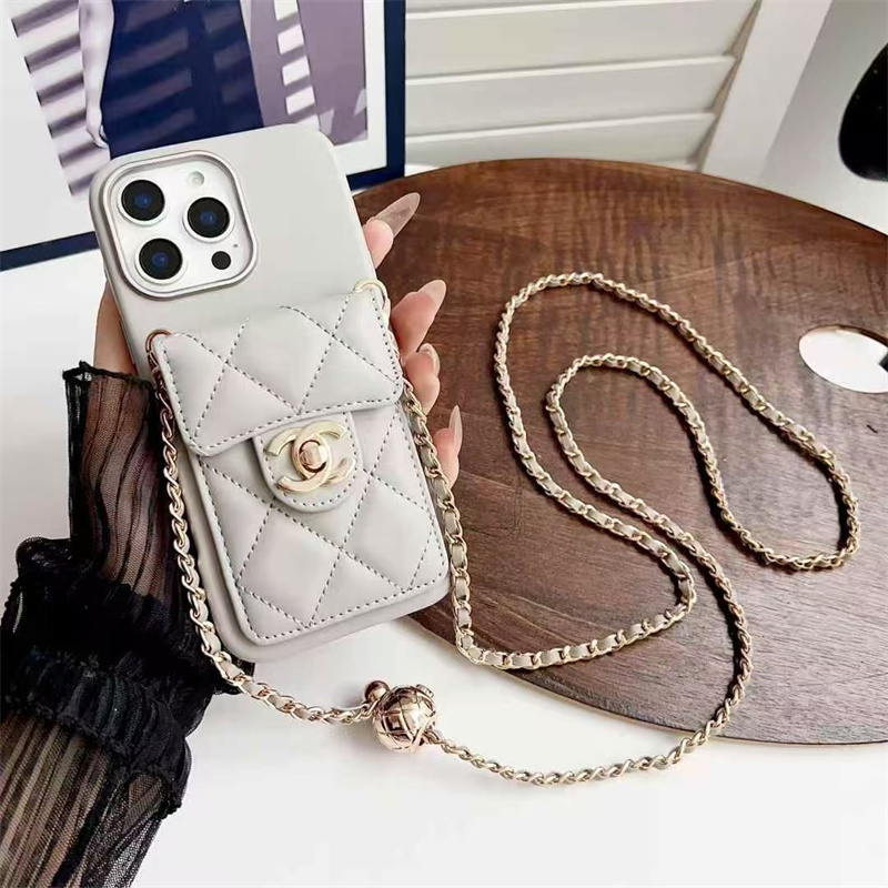 iphone17air/16plus ケース ショルダー ブランド chanel パロディ iphone17/16 ケース iphone15/15plus ケース レザー ブランド マトラッセ iphone14/13 ケース スマホケース 背面収納 iphone ケース 肩掛け ブランド