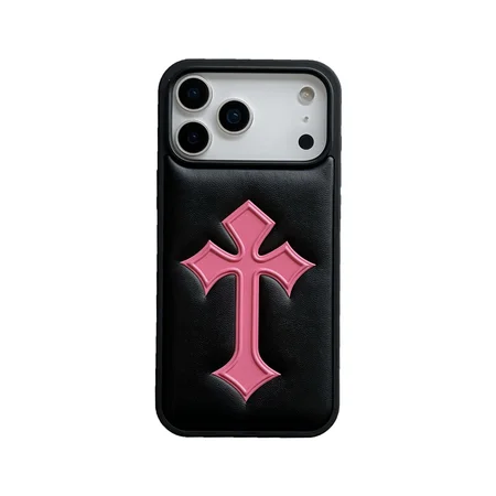 クロームハーツiPhone17proケース シュリンクレザー