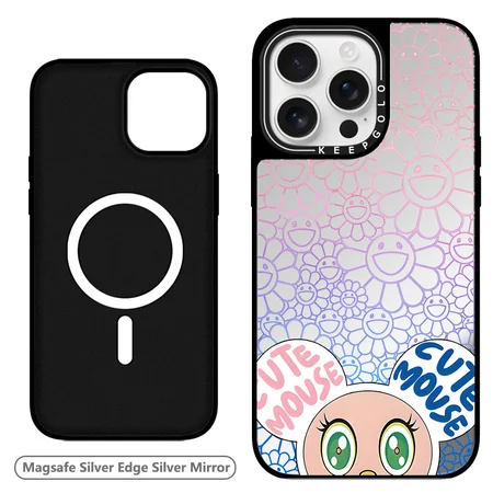 murakami sunflower iphone17ケース マグネット