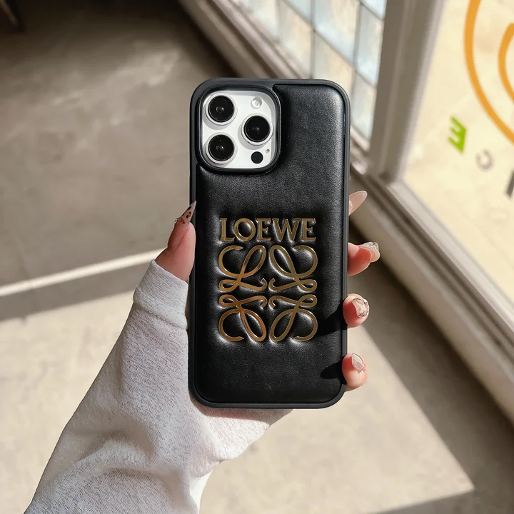 Loewe iphone17proケース 本革 レザー