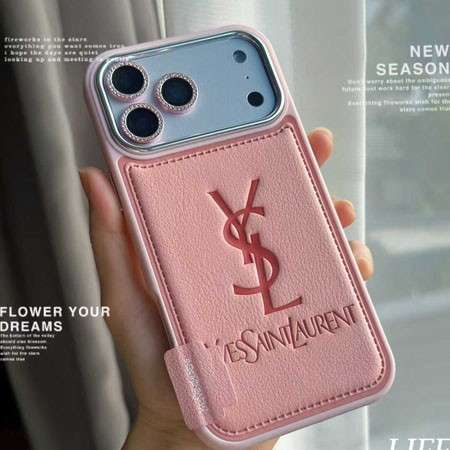 イヴサンローラン iphone17ケース ロゴ型押し