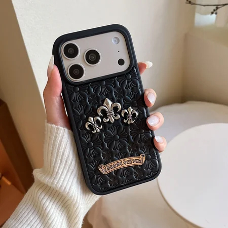 chrome hearts iphone17 pro maxケース 型押し