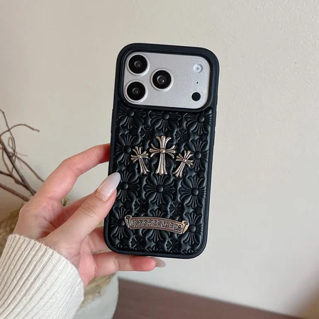 chrome hearts iphone17 pro maxケース 型押し