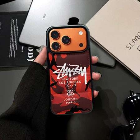 ステューシー iphone17promaxケース ダウンジャケット風