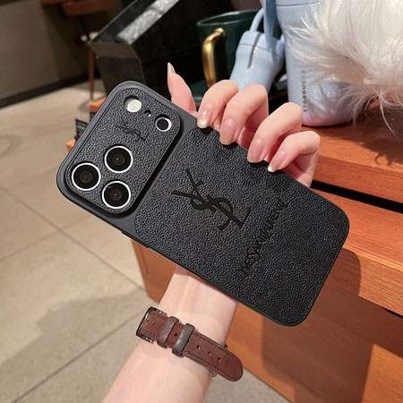 イヴ サンローラン iphone18pro/18promaxケース PUレザー 型押し 男女兼用 YSL iphone17/17pro 携帯ケース 薄型 スリムフィット 耐衝撃 レンズ保護 iphone16/15proスマホケース ブランド 人気 可愛い