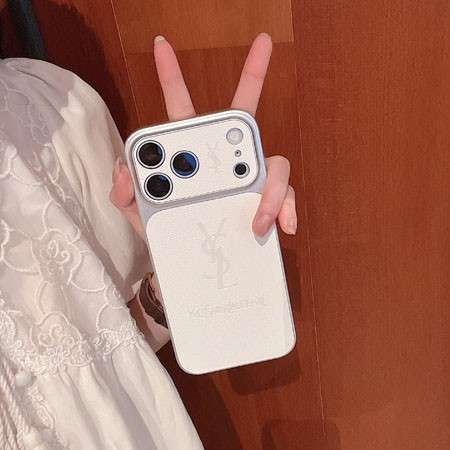 イヴ サンローラン iphone18pro/18promaxケース PUレザー 型押し 男女兼用 YSL iphone17/17pro 携帯ケース 薄型 スリムフィット 耐衝撃 レンズ保護 iphone16/15proスマホケース ブランド 人気 可愛い